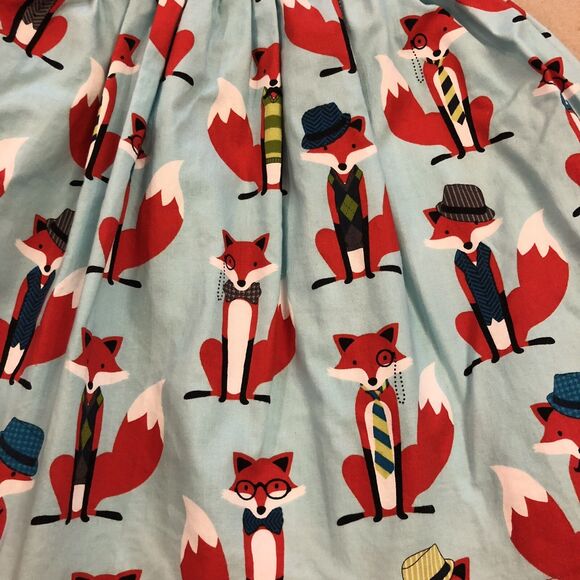 Size 18 Months Handmade Fox Dress With Removeable Box! - Picture 2 of 9